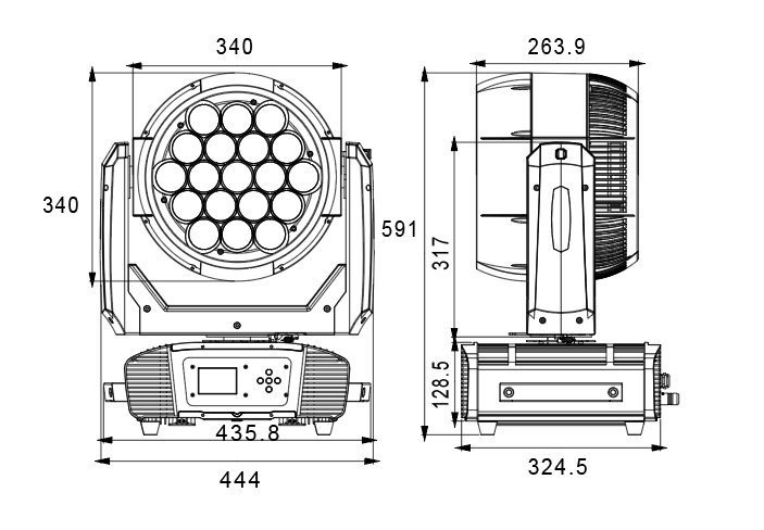 Aquazoom 1940 Dimensiones