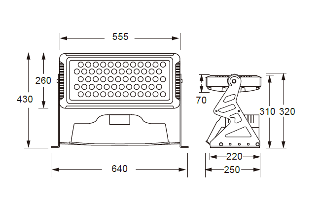 Ledarc (Sencillo) Dimensiones